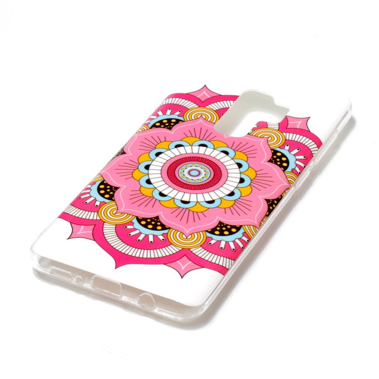 Pattern Printing IMD TPU Case Accessory for Samsung Galaxy S9+ SM-G965 - Colorized Flower-2