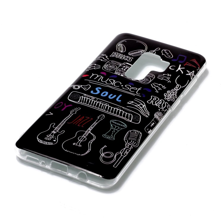 Pattern Printing IMD TPU Gel Cover for Samsung Galaxy S9+ SM-G965 - Musical Instruments-2