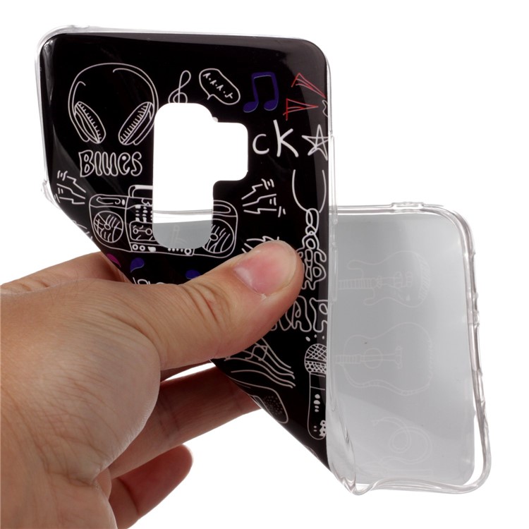 Pattern Printing IMD TPU Gel Cover for Samsung Galaxy S9+ SM-G965 - Musical Instruments-4