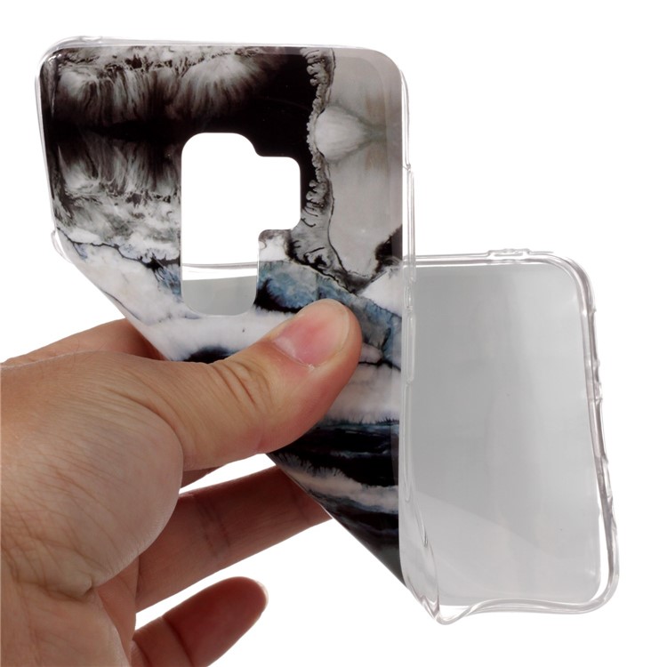 Pattern Printing IMD TPU Case Cover Shell for Samsung Galaxy S9+ SM-G965 - Marble Pattern-4
