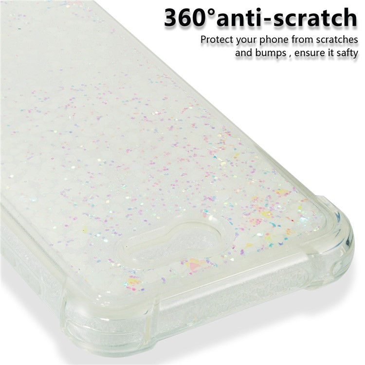 Dynamic Liquid Glitter Powder Sequins Shockproof TPU Cover for Samsung Galaxy J7 V / J7 Perx - Pink-3