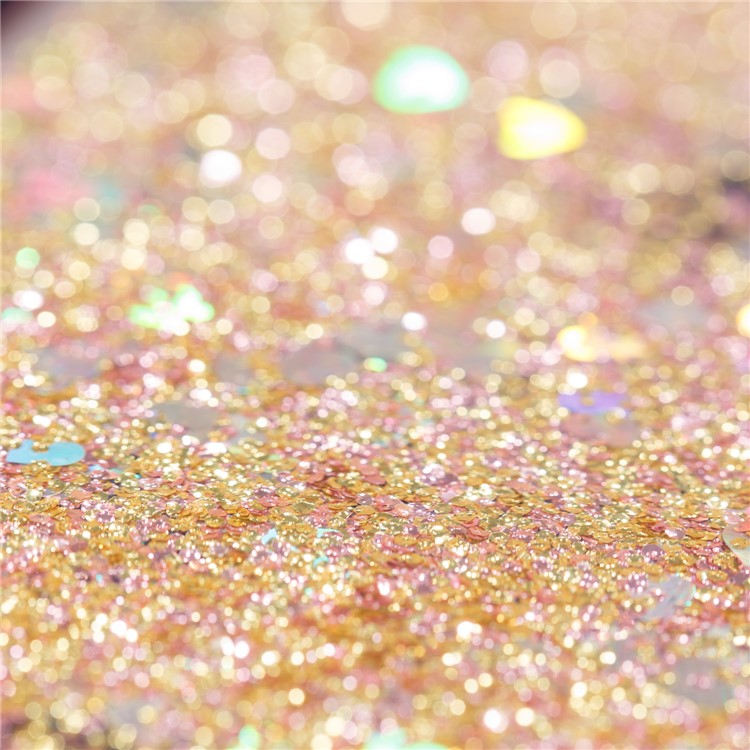 Dynamic Glitter Powder Sequins TPU Shockproof Protection Case for Samsung Galaxy A8+ (2018) - Gold-2