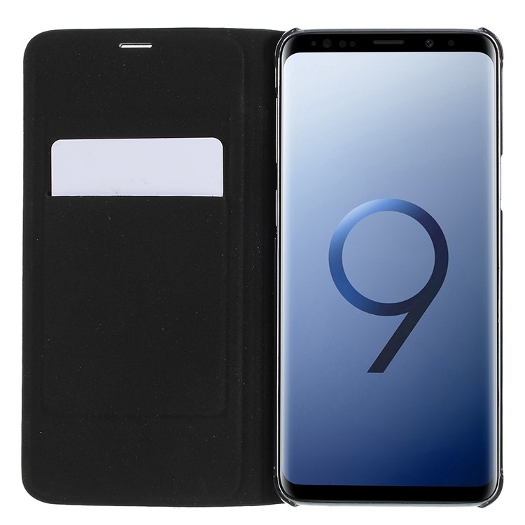 Flip PU Leather Card Holder Case for Samsung Galaxy S9 G960 - Black-5