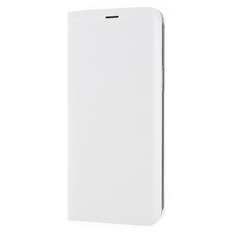 Flip PU Leather Card Holder Cover for Samsung Galaxy S9 G960 - White-2