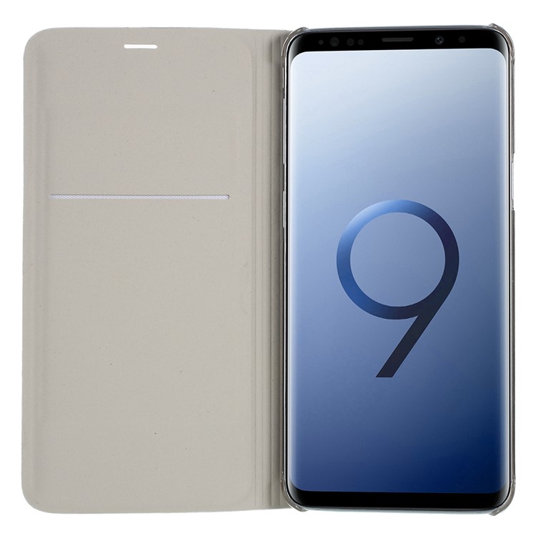 Flip PU Leather Card Holder Cover for Samsung Galaxy S9 G960 - White-5