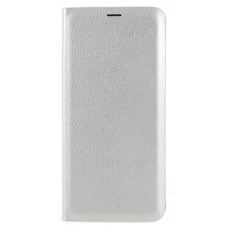 Flip PU Leather Card Holder Shell for Samsung Galaxy S9 G960 - Silver-1