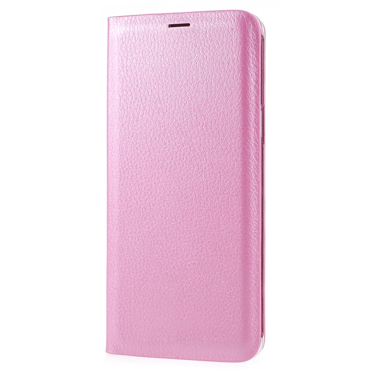 Flip PU Leather Card Holder Phone Case for Samsung Galaxy S9 G960 - Pink-2