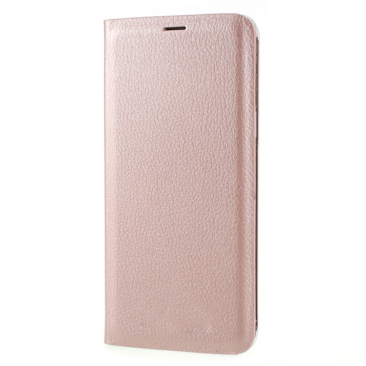 Folio PU Leather Phone Cover with Card Slot for Samsung Galaxy S9 G960 - Rose Gold-2