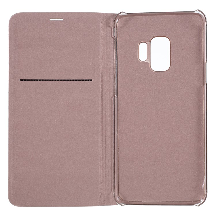 Folio PU Leather Phone Cover with Card Slot for Samsung Galaxy S9 G960 - Rose Gold-6