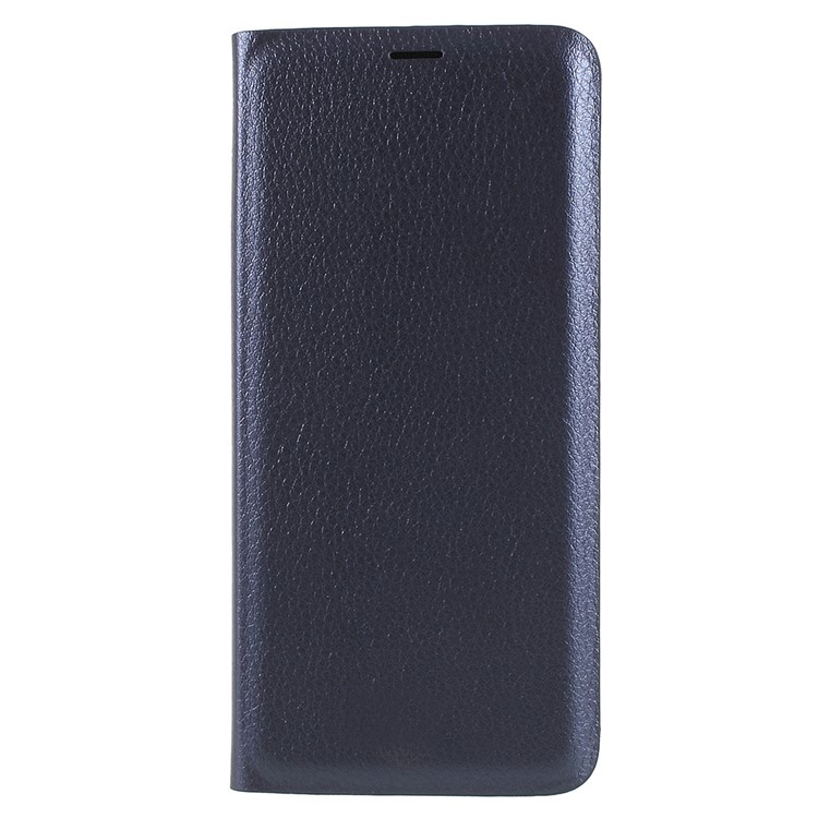 Flip PU Leather Card Holder Case Protector for Samsung Galaxy S9 G960 - Dark Blue-1