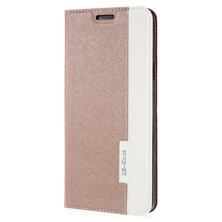 Contrast Color Auto-absorbed Card Slot Leather Stand Casing for Samsung Galaxy S9+ SM-G965 - Gold-2