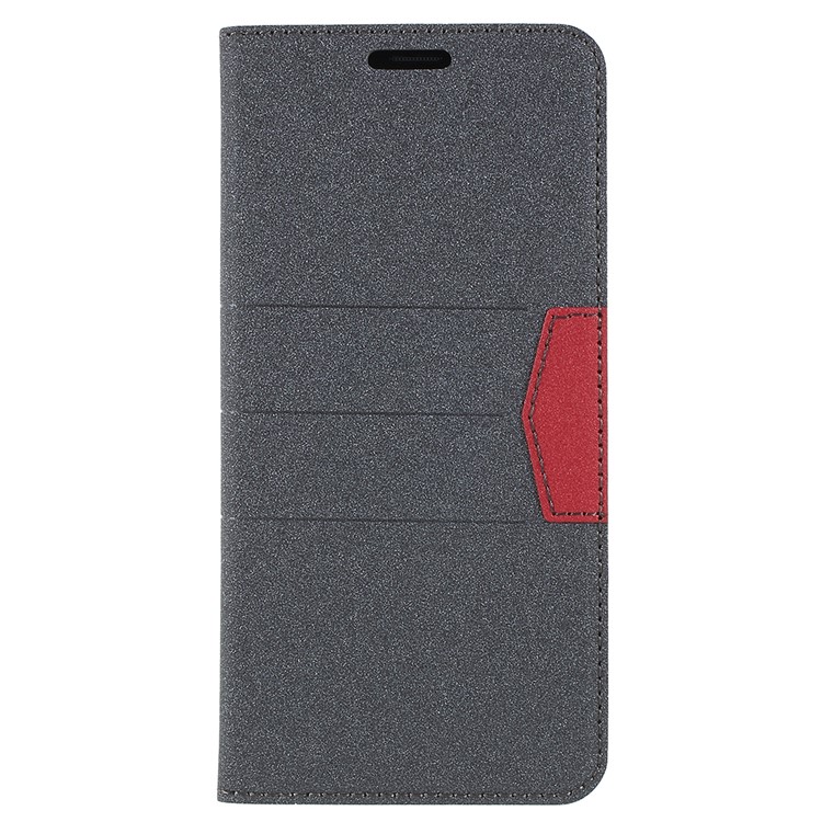 Matte Surface PU Leather Auto-absorb Card Slot Wallet Stand Mobile Phone Case for Samsung Galaxy S9+ SM-G965 - Black-3