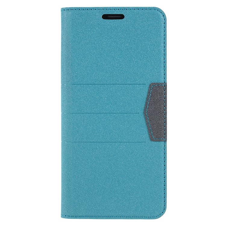 Matte Surface PU Leather Auto-absorb Card Slot Wallet Stand Case for Samsung Galaxy S9+ SM-G965 - Baby Blue-1
