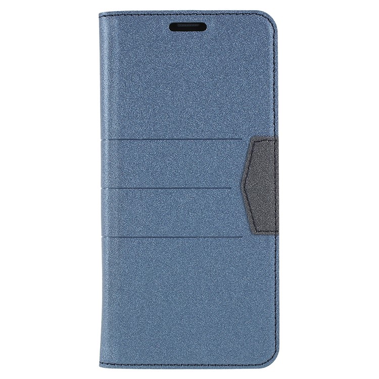 Matte Surface PU Leather Auto-absorb Card Slot Wallet Stand Protective Case for Samsung Galaxy S9 Plus SM-G965 - Dark Blue-1