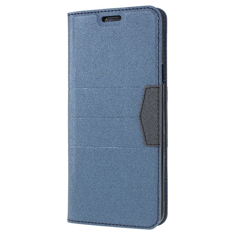 Matte Surface PU Leather Auto-absorb Card Slot Wallet Stand Protective Case for Samsung Galaxy S9 Plus SM-G965 - Dark Blue-2
