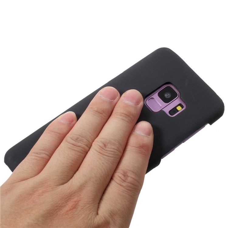 Thermal Induction Fluorescent Color Changing PC Back Cover for Samsung Galaxy S9 SM-G960 - Black / Blue-5