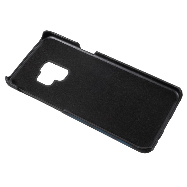 Thermal Induction Fluorescent Color Changing PC Back Cover for Samsung Galaxy S9 SM-G960 - Black / Blue-7