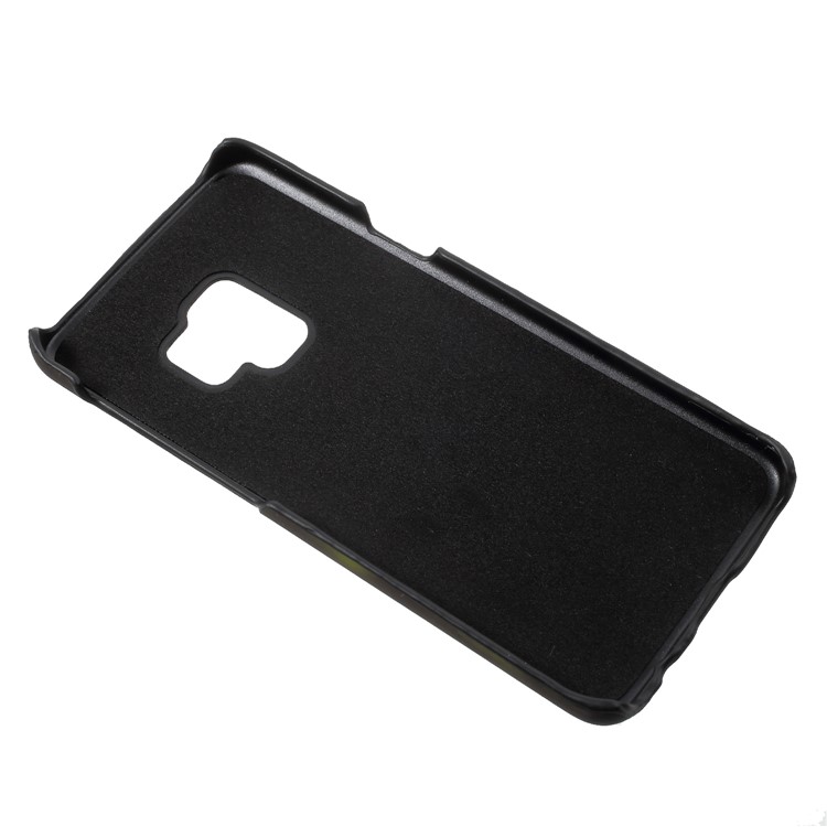 Thermal Induction Fluorescent Color Changing PC Back Case for Samsung Galaxy S9 SM-G960 - Black / Green-7