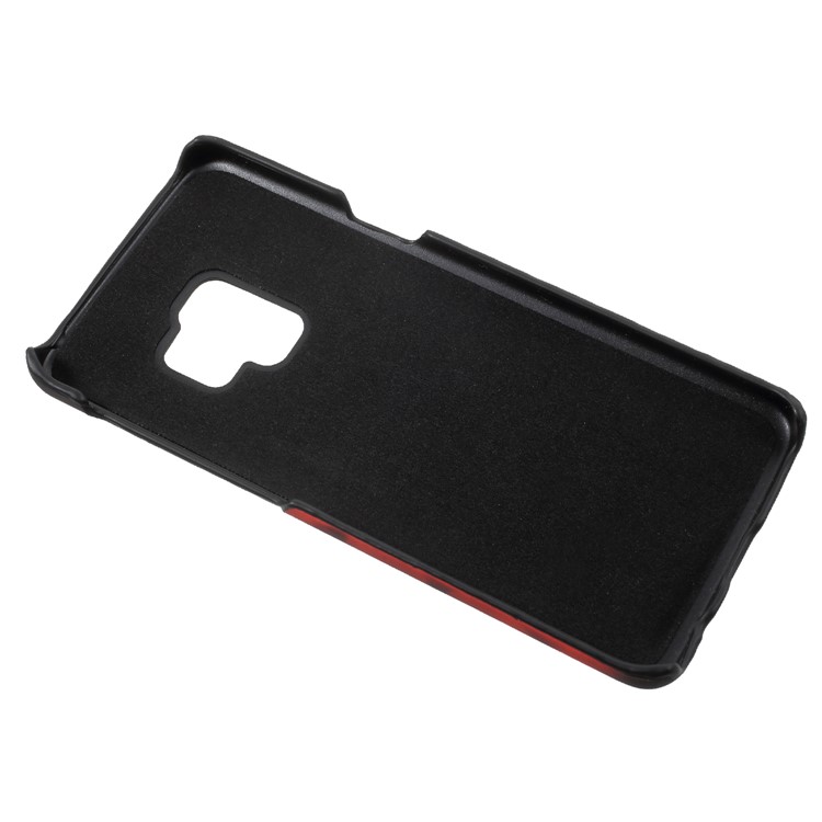 Thermal Induction Fluorescent Color Changing PC Mobile Phone Cover for Samsung Galaxy S9 SM-G960 - Black / Orange-8