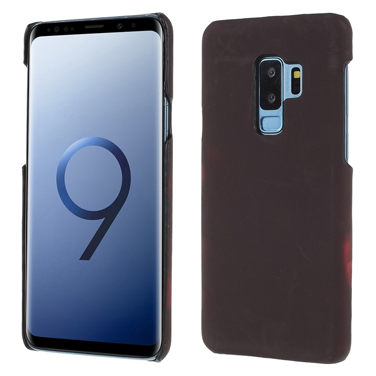Thermal Induction Fluorescent Color Changing Hard PC Case for Samsung Galaxy S9+ SM-G965 - Black / Orange-1