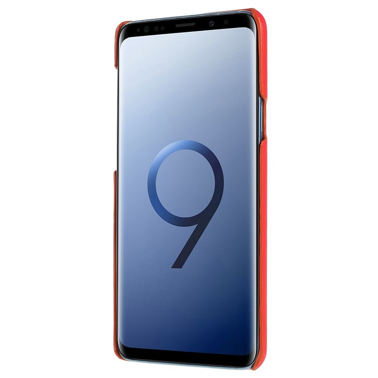 Thermal Induction Fluorescent Color Changing Hard Shell Case for Samsung Galaxy S9+ SM-G965 - Red / Orange-3