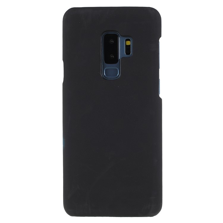 Thermal Induction Fluorescent Color Changing Plastic Cover Case for Samsung Galaxy S9+ SM-G965 - Black / Blue-1
