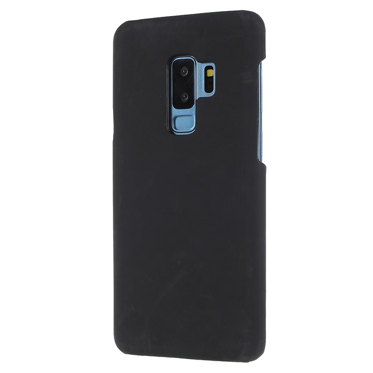 Thermal Induction Fluorescent Color Changing Plastic Cover Case for Samsung Galaxy S9+ SM-G965 - Black / Blue-2