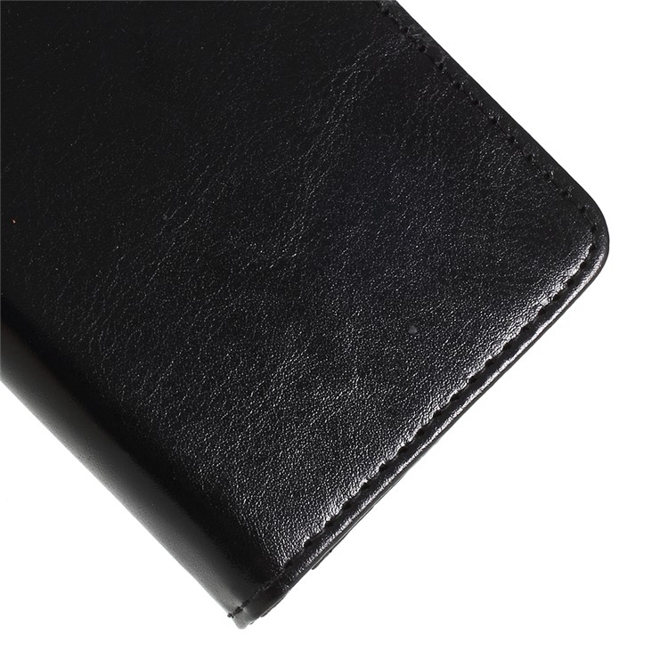 Crazy Horse Texture Wallet Stand Folio Leather Case for Samsung Galaxy S9+ G965 - Black-4
