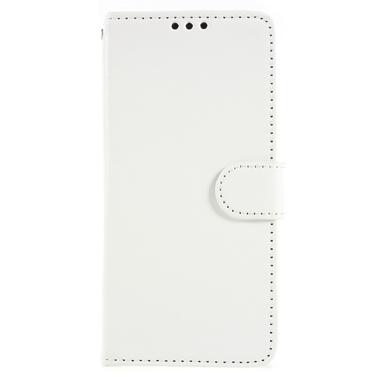 Crazy Horse Texture Wallet Stand Folio Leather Cover for Samsung Galaxy S9+ G965 - White-1