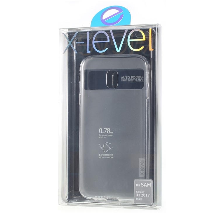 X-LEVEL Soft TPU Phone Case for Samsung Galaxy J3 (2017) EU Version / J3 Pro (2017) - White-9