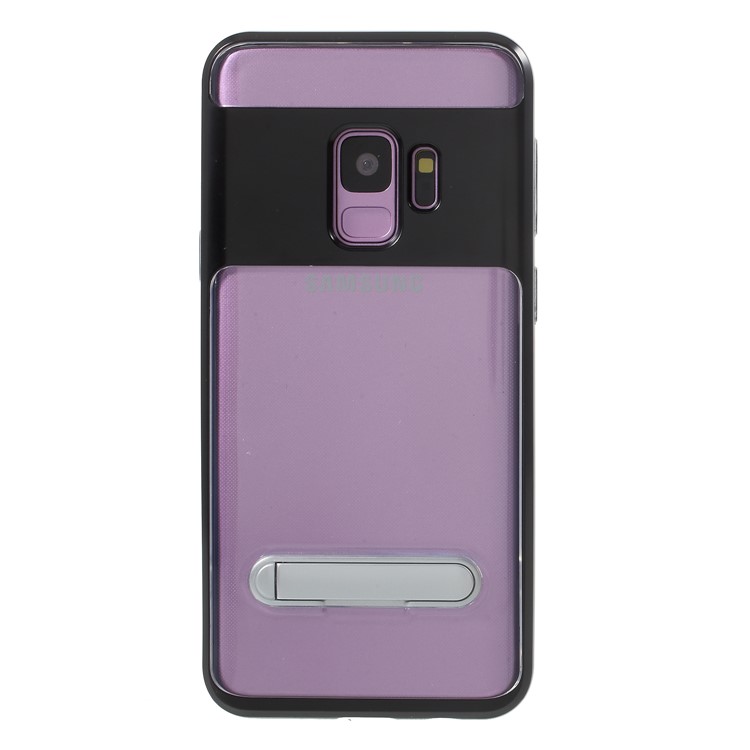 Detachable Soft TPU + Hard PC Hybrid Case with Kickstand for Samsung Galaxy S9 SM-G960 - Black-3
