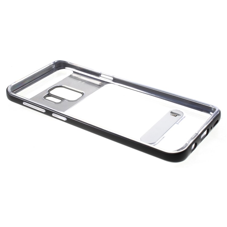 Detachable Soft TPU + Hard PC Hybrid Case with Kickstand for Samsung Galaxy S9 SM-G960 - Black-9