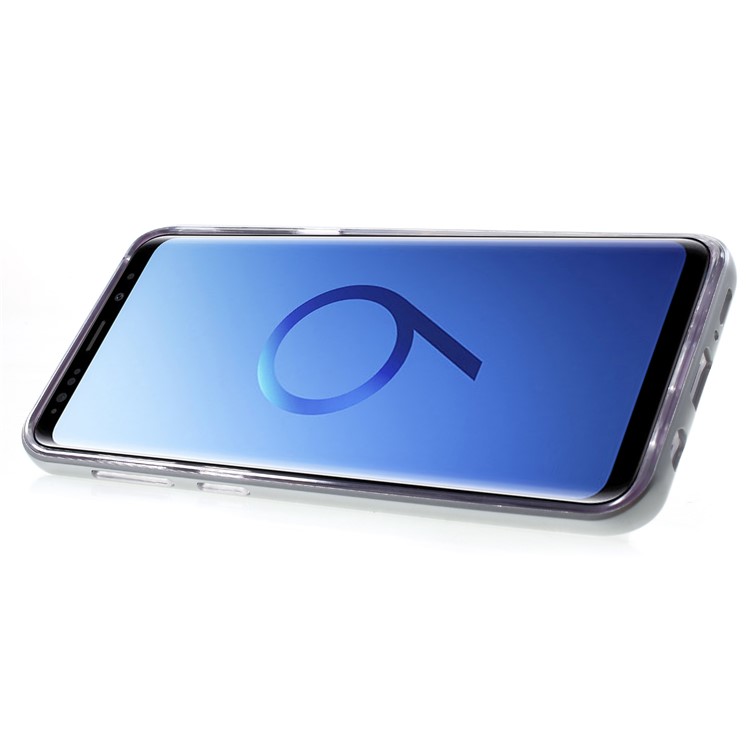 Detachable Soft TPU + Hard PC Hybrid Cover with Kickstand for Samsung Galaxy S9 SM-G960 - Silver-4