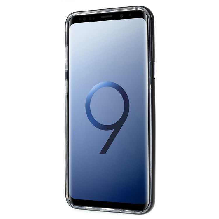 Detachable Soft TPU + Hard PC Hybrid Case with Kickstand for Samsung Galaxy S9+ SM-G965 - Black-2