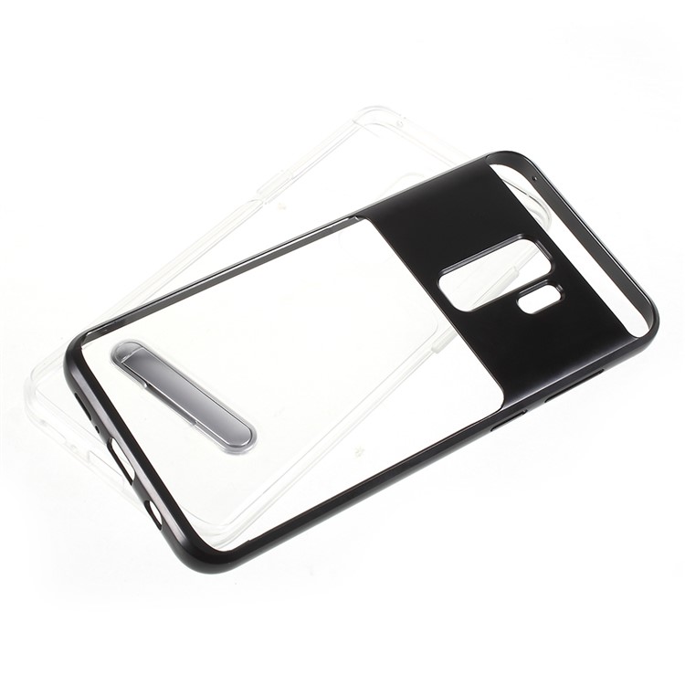 Detachable Soft TPU + Hard PC Hybrid Case with Kickstand for Samsung Galaxy S9+ SM-G965 - Black-9