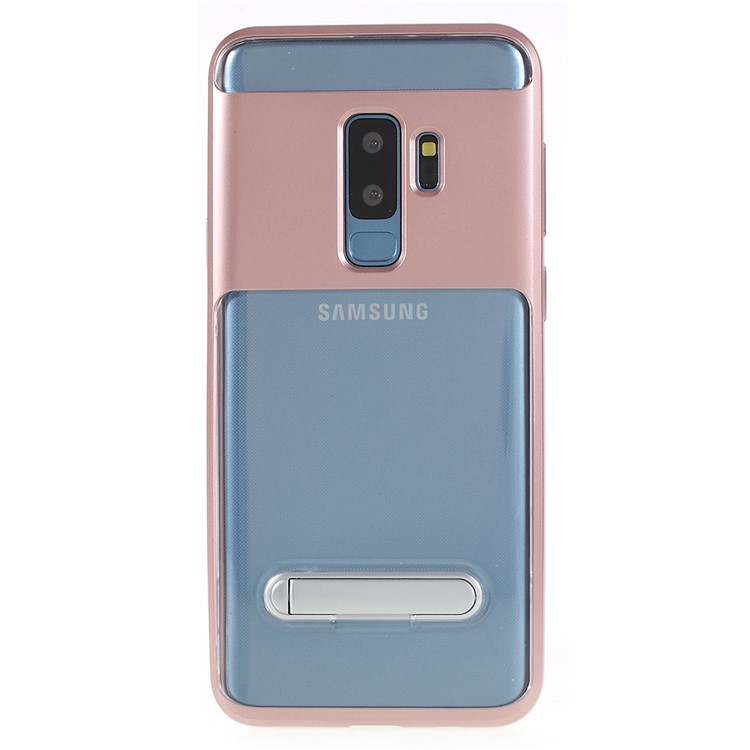Detachable Soft TPU + Hard PC Hybrid Casing with Kickstand for Samsung Galaxy S9 Plus SM-G965 - Rose Gold-1