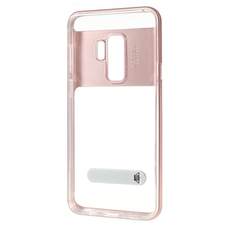Detachable Soft TPU + Hard PC Hybrid Casing with Kickstand for Samsung Galaxy S9 Plus SM-G965 - Rose Gold-6