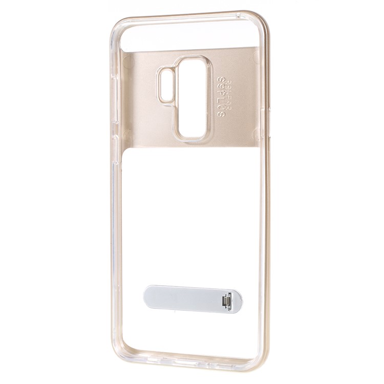 Detachable Soft TPU + Hard PC Hybrid Mobile Phone Case with Kickstand for Samsung Galaxy S9+ SM-G965 - Gold-6