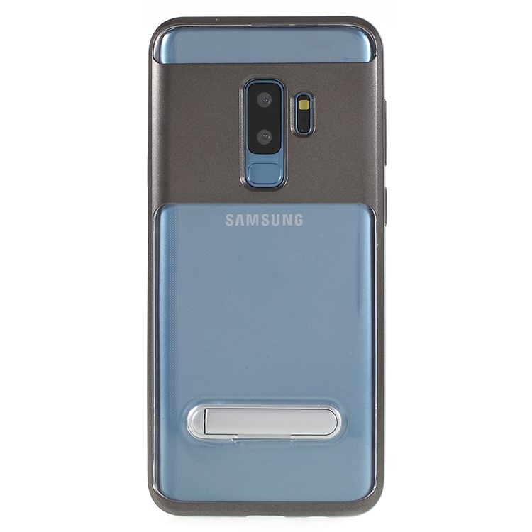 Detachable Soft TPU + Hard PC Combo Casing with Kickstand for Samsung Galaxy S9+ SM-G965 - Grey-1