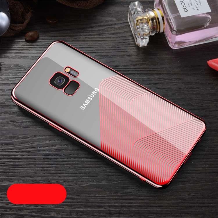 

SULADA Electroplating TPU Back Phone Cover for Samsung Galaxy S9 SM-G960 - Red, Galaxy S9