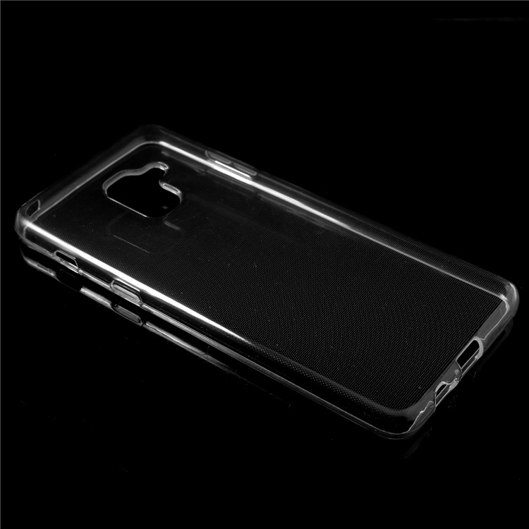100PCS Clear TPU Cell Phone Case with Non-slip Inner for Samsung Galaxy A8 (2018) - Transparent-3
