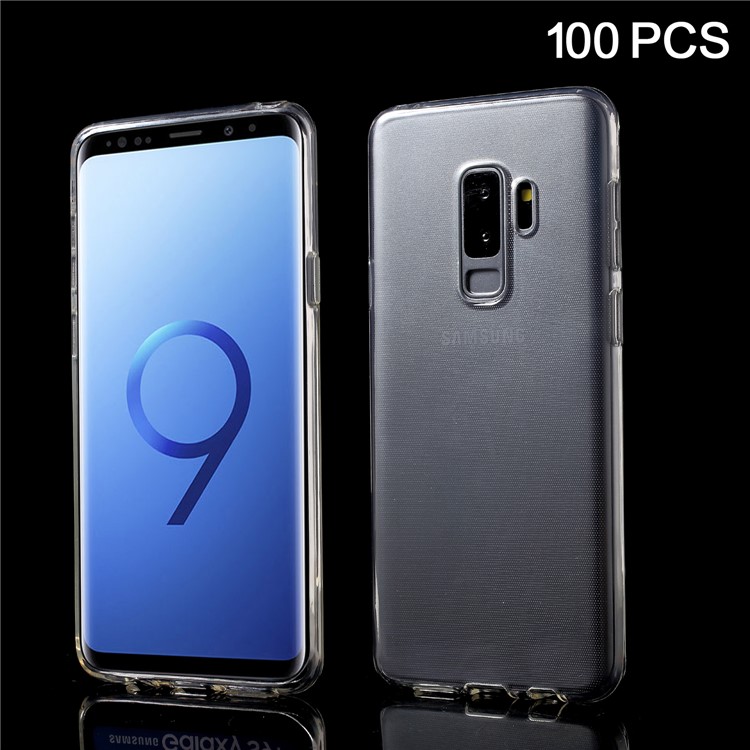 100Pcs/Set Clear TPU Case Cover with Non-slip Inner for Samsung Galaxy S9+ G965-1