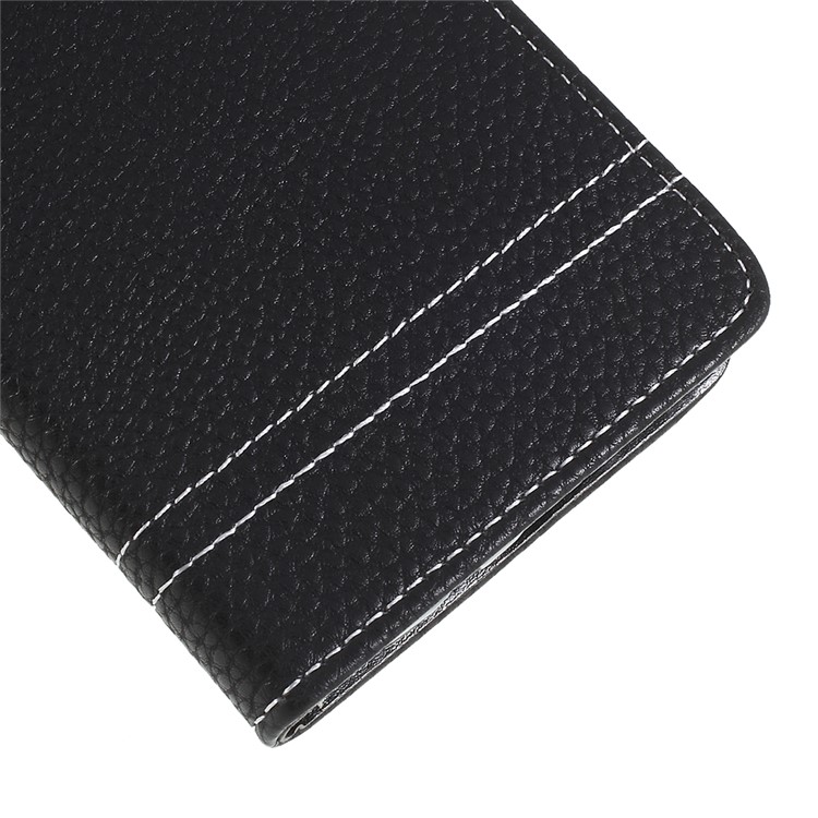 Litchi Texture Wallet Stand Leather Case for Samsung Galaxy S9 Plus SM-G965 - Black-4
