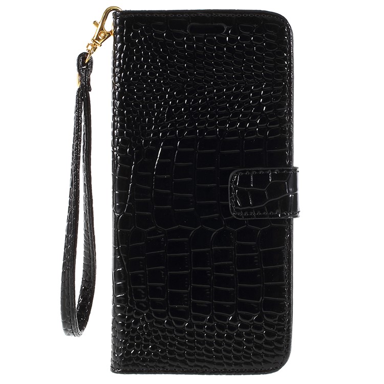 Crocodile Texture PU Leather Magnetic Stand Wallet Phone Case for Samsung Galaxy S9+ SM-G965 - Black-3