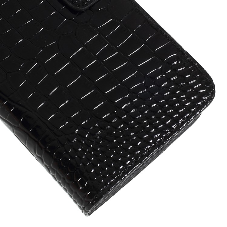 Crocodile Texture PU Leather Magnetic Stand Wallet Phone Case for Samsung Galaxy S9+ SM-G965 - Black-4