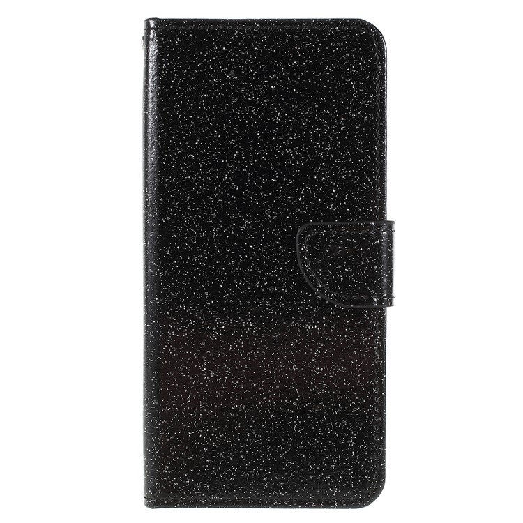 Flash Powder Leather Wallet Case with Stand for Samsung Galaxy S9+ G965 - Black-3