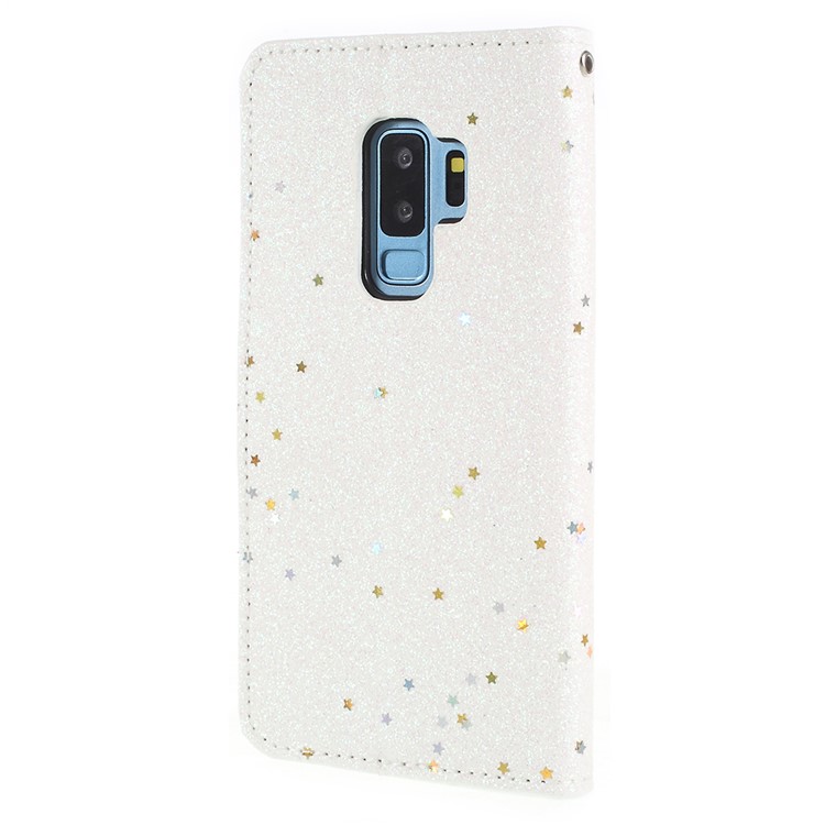 Custodia Portafoglio In Similpelle Flash Con Supporto Per Samsung Galaxy S9 + G965 - Bianca-3