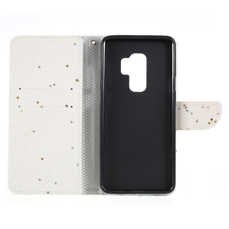 Custodia Portafoglio In Similpelle Flash Con Supporto Per Samsung Galaxy S9 + G965 - Bianca-7