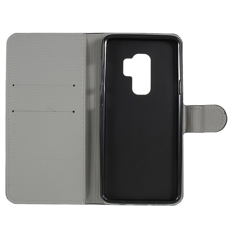 Pattern Printing Wallet Stand Leather Protector Cover for Samsung Galaxy S9+ G965 - Zebra Stripes-7