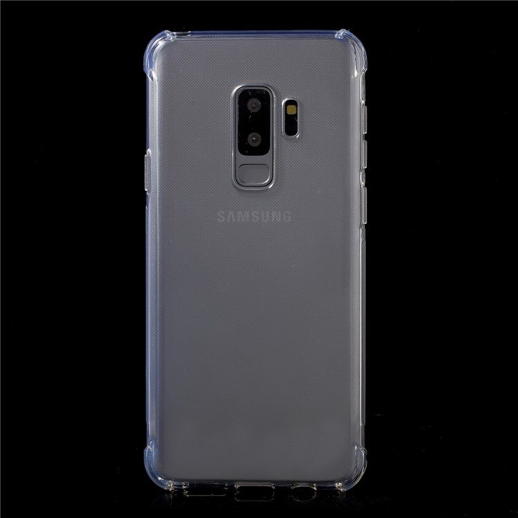 Drop-resistant Clear TPU Mobile Phone Cover Shell for Samsung Galaxy S9 Plus SM-G965-2
